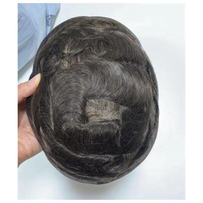 China Cheap Price Long Toupee Men Hairpiece Human Thin Hair Lace Front Toupee for sale