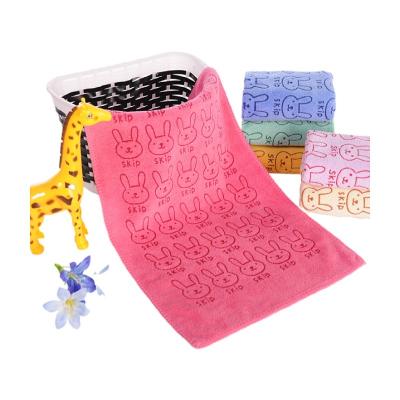 China China Wholesale QUICK DRY Kids Printed Cartoon Rectangular Soft Kids Cleaning Hand Towel Custom Made for sale