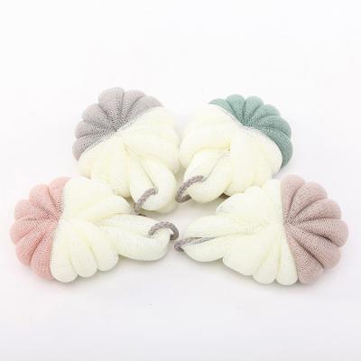 China Bath Flower 2021 New Soft Mesh Bath Sponge For Shower PE Material Skin Care Decontamination Bath Flower Bathroom Accessories for sale