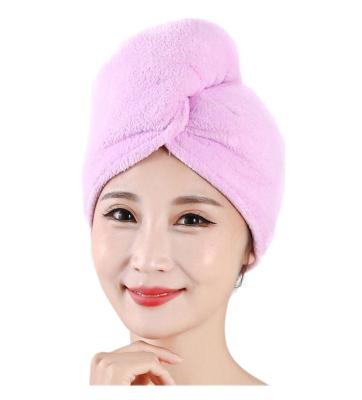 China Hot Sales QUICK DRY and Pour Dry Hair Cap Towel Microfiber Hair Towel from Amazon, Towel Set Embroidery or Single Print Adult Any Color 25x60cm for sale