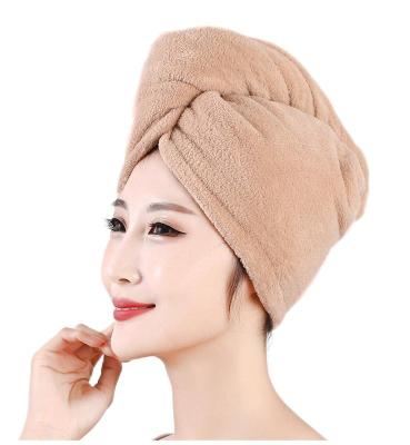 China Other Free Sample With Fast Delivery Microfiber Towel Double Layer Hair Drying Long And Thick Hair Towel for sale