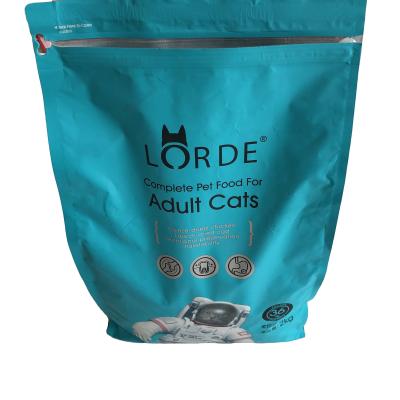 China Highest Quality Heat Seal Recyclable Lorde Recyclable Cat Litter Zipper Eight Side Sealing Bag for sale