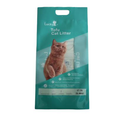 China Wholesale Cheap Recyclable Cat Litter Plastic Bag Recyclable Tofu Compound Factory Packing Bag for sale