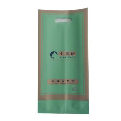 China New Product Cheap Recyclable Heat Sealing Small Plastic Recyclable Green Sand Medium-Sealing Compound Bag for sale