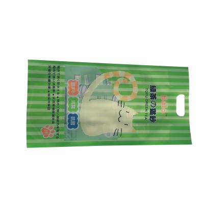 China Pet Supplies Recyclable Cat Litter Packaging Four Side Sealing Bag for sale