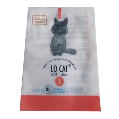 China Wholesale Recyclable Hot Pink Three Side Sealing Bag Compound Plastic Locat Cat Litter Vacuum Packing Bag for sale