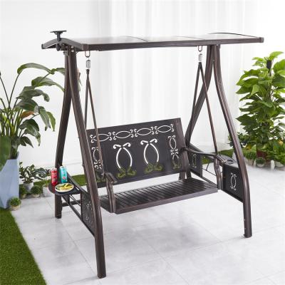 China Eco-friendly Aluminum Classic Swing Style Garden Metal Two Seat Swing Canopy Outdoor Patio Swing Chair for sale