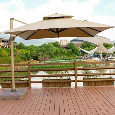 China Eco-friendly Outdoor Sun Cafe Chinese Restaurant Hotel Balcony Aluminum Garden Patio Umbrella for sale