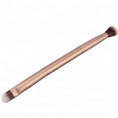 China Double Ended Gold Flat Brush Logo Eye Shadow Makeup Brush Multifunctional Custom Tool Single Eyeshadow Brush for sale