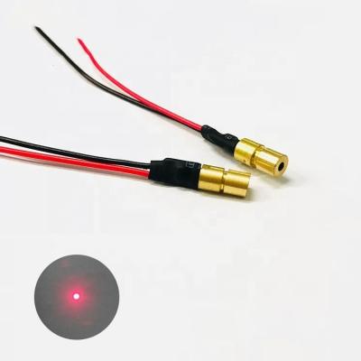 China Low Residual IR 650nm Red Laser Diode Coaxial Pigtail with 5% Power Stability at 25 C for sale