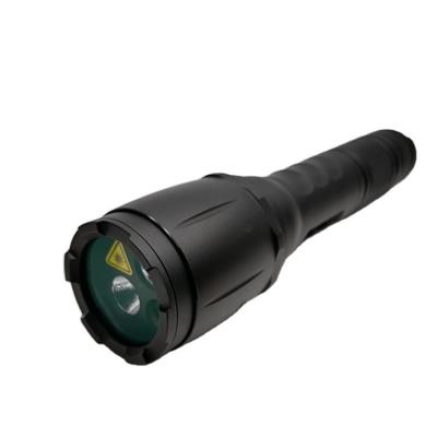 China Luz de antorcha láser recargable de 520nm con potente linterna LED y diseño táctico en venta