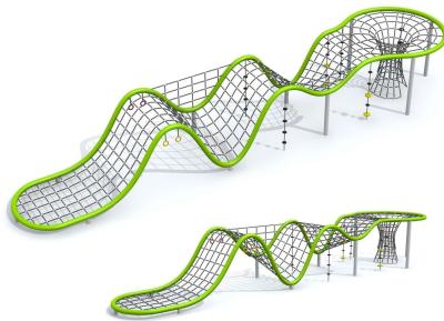 Chine Filet s'élevant de corde extérieure commerciale de terrain de jeu avec la conception adaptée aux besoins du client à vendre