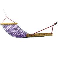 China Outdoor Tree Swing 4 Strand Polyester Combination Rope Hammock 1.5*0.8m for sale