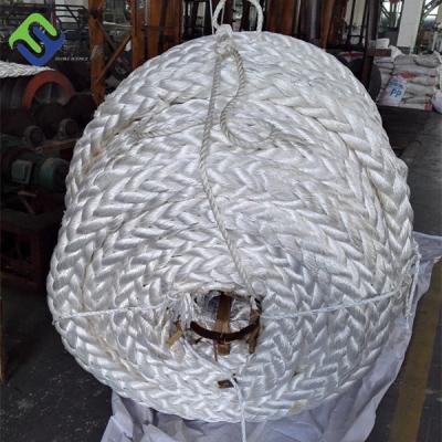 China 12 Strand Polyester PP Polypropylene Braided Rope Anchor Line Marine Fishing Rope for sale