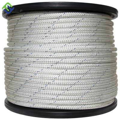 China Zachte Dubbele Gevlechte Nylon Kabel 1/4“ - 1“ Kabel van de Bootmeertros voor Gevlechte Las Te koop