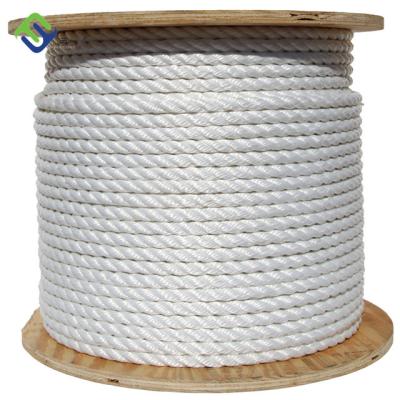 China Seefaserseil 3 Stränge Nylon-Twisted Seil 36mm Anlegeschwänze Hawser Schiffseil zu verkaufen