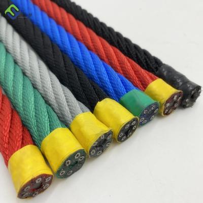 China 16mm Diameter Polypropylene Multifilament Rope For Children's Outdoor Playground Climber And Swing 6 Strand Structure for sale