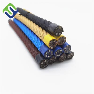 China Corda de combinação de fibra de polipropileno de 16 mm com acessórios para rede de escalada à venda