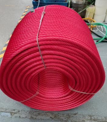 China Rainbow Color Outdoor Playground Combination Rope 16mm*500m For Climbing Rope Net for sale