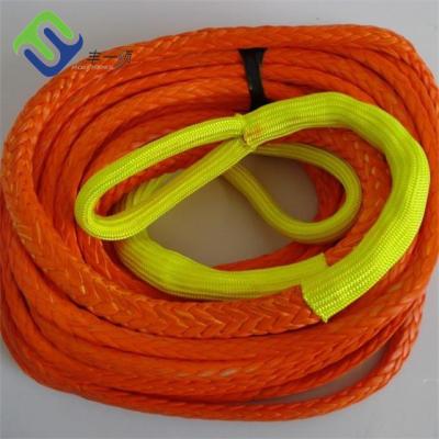 China Rope Manufacturer Spectra Synthetic Rope 12 Strand UHMWPE Rope 30MM for sale