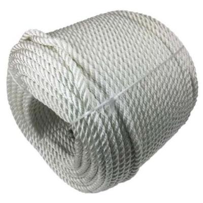 Chine 14 mm de corde d'ancre en nylon blanche à 3 brins x 100 m de corde marine pour bateau à vendre