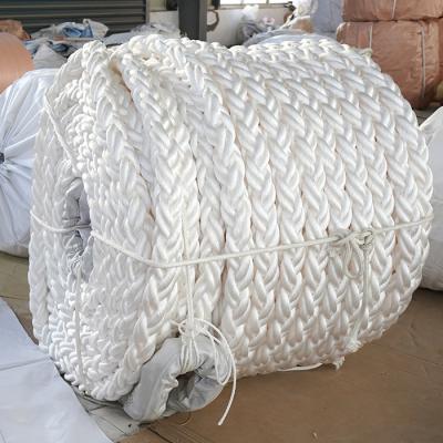 Chine 48 mmx220m 8 fils 100% nylon polyamide corde d'amarrage corde de remorquage à vendre