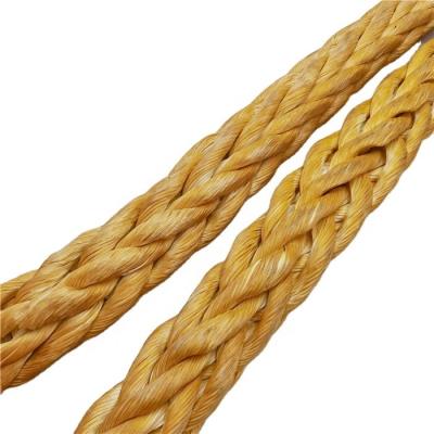 Κίνα 28mm-20mm 12 Strand Braided Uhmwpe Tug Boat ρυμουλκούμενο σχοινί πλοίο Ναυτικό σχοινί Mooring Hawser σχοινί προς πώληση