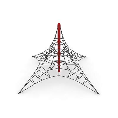 Chine Forme lunaire nette s'élevante de terrain de jeu de triangle de pyramides pour des enfants à vendre