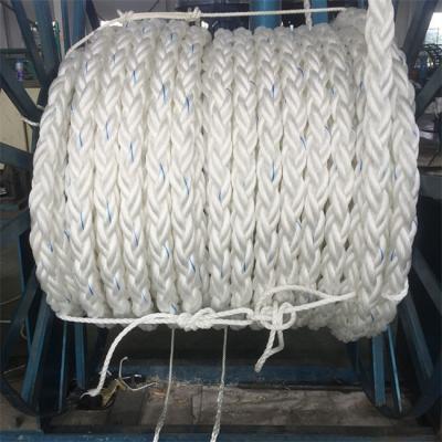 China 60mm de Kabel Marine Hawser Yacht Mooring Lines van de 8 Bundelvlecht voor Schip Te koop