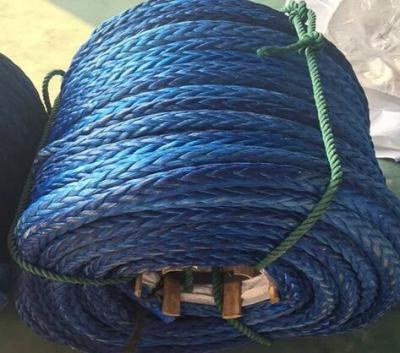 China Vessel Marine Braided Rope 12 Strands Uhmwpe Braided Mooring Lines for sale