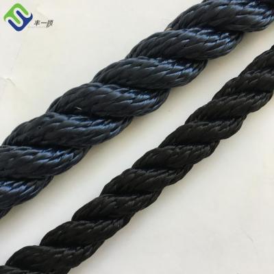 China Cuerda de nylon torcida 3 filamentos de Marine Mooring Rope Sailing Yacht de la poliamida en venta