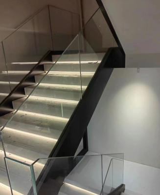 China Clean Modern Frameless Glass Balcony Stainless Steel Balustrade for sale