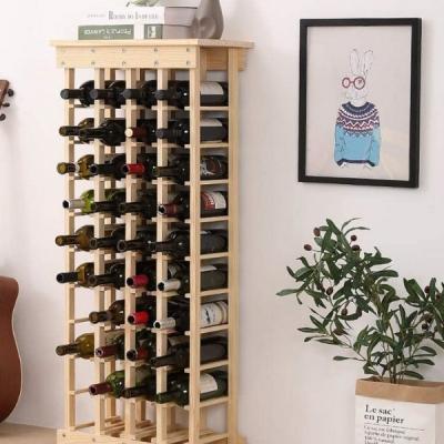 China Contemporary Customized Black Modern Metal Wine Bottle Holder Bar Wine Display Rack Wine Showcase for sale