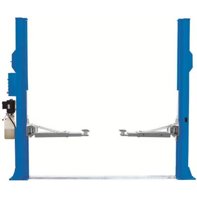 China CE Approved 4.5 Ton Hydraulic Lock Two Post Car Lift 2960*465*735mm Electric Lock Release for sale