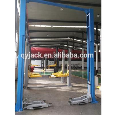 China Economical 301 Grade Garage Car Maintenance 4T Clear Floor Two Post Car Lift 4000KGS for sale