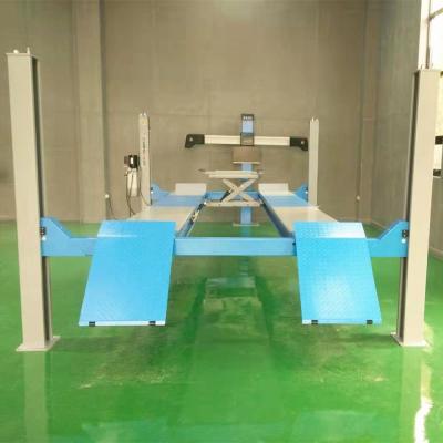 China CE Approved Safety Four Post Car Lift For Wheel Alignment 5100*710*640mm for sale