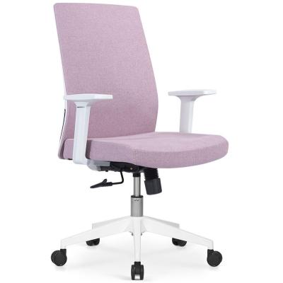 China Competitive Price (Height) Fabric Adjustable Chair Ergonomic Office Swivel Chair for sale