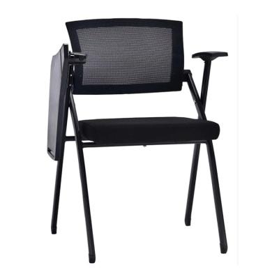 China Foldable Mesh Back Meeting Chair Visitor Training Chair with Writing Board Wholesale for sale