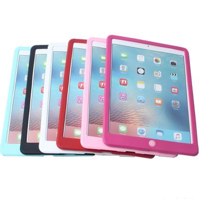 China Silicon Rubber Silicon Case With Home Button For iPad Air 2 for sale