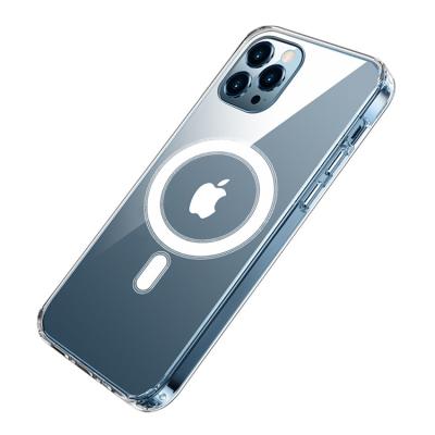 China Shockproof for iPhone 12 case with magsafe magnetic cell phone transparent back cover for iPhone 12 max pro for sale