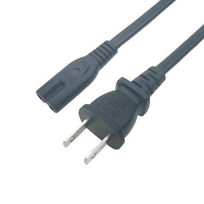 China Japanese Consumer Electronics AC Power Cable Wire 7A 2 Pin Power Plug PSE Power Cord for sale