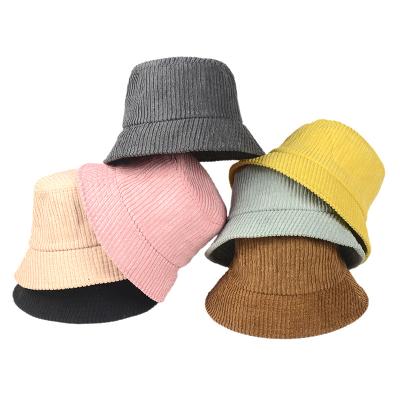 China Fashion \ Simple Bucket Hat New Designer Famous Brand Wide Brim Ny Embroidery Corduroy Girls Comfortable Custom Hats \ Durable Bucket Hats for sale