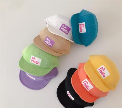 China COMMON high quality custom cheap multi color parent-child 5 panel baseball cap kids camp hat for sale