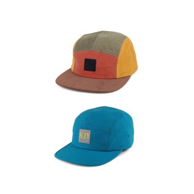 China JOINT Promotional Fashion Multicolor Custom Blank Single Vintage Structured 5 Panel Suede Hat for sale