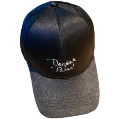 China 2021 Custom Made Unique High Quality 6 Panel COMMON Luxury Elastic Silk Striped Baseball Cap In Stock for sale