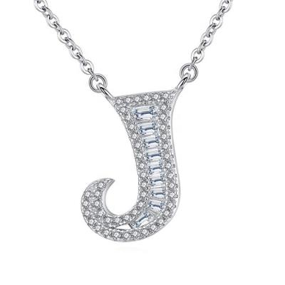 China TRENDY Real U Jewelry Accessories For Teenagers Rhinestone Initial Necklace Zircon Initial Pendant Necklace for sale