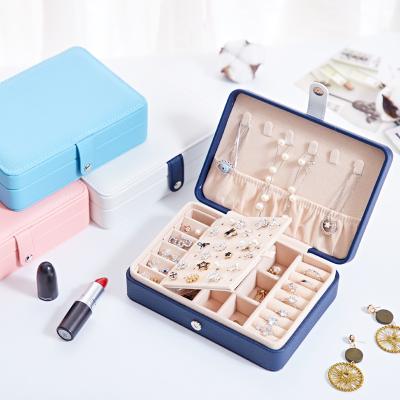 China Versatility to Store Mini Jewelry Box Women Portable Travel Jewelry Case Small Jewelry Organizer for Necklace Earrings, Rings Gifts for Women Girls for sale