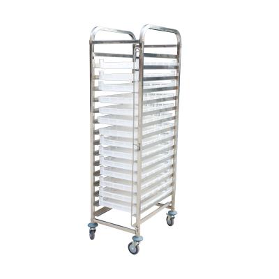 China Corrosion Resistant 201 304 Stainless Steel Custom Dehydrator Drying Rack Trolley Oven Rack Removable Tray Trolley Baking Racks for sale