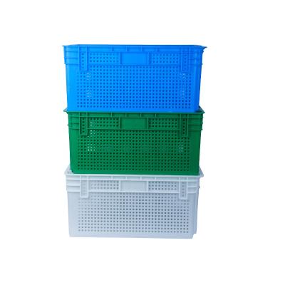 China Wholesale Stackable Mesh and Stackable Plastic Agricultural Crate for Fruit Transport and Storage for sale