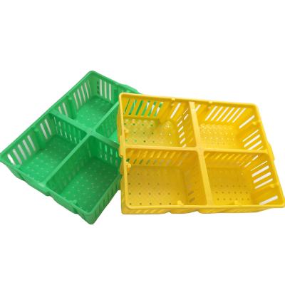 China Farms Living Chicken Carrier Cage Chick Turnover Box Poultry Plastic Transport Crate For Duck Chicken Pigeon for sale